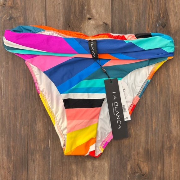 NWT LaBlanca Women’s Bikini Bottom Multicolor Size 8 - Picture 3 of 3